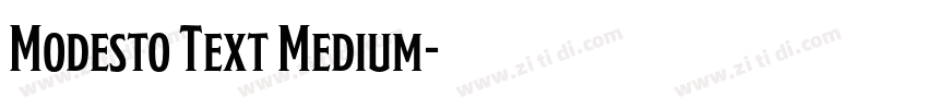 Modesto Text Medium字体转换